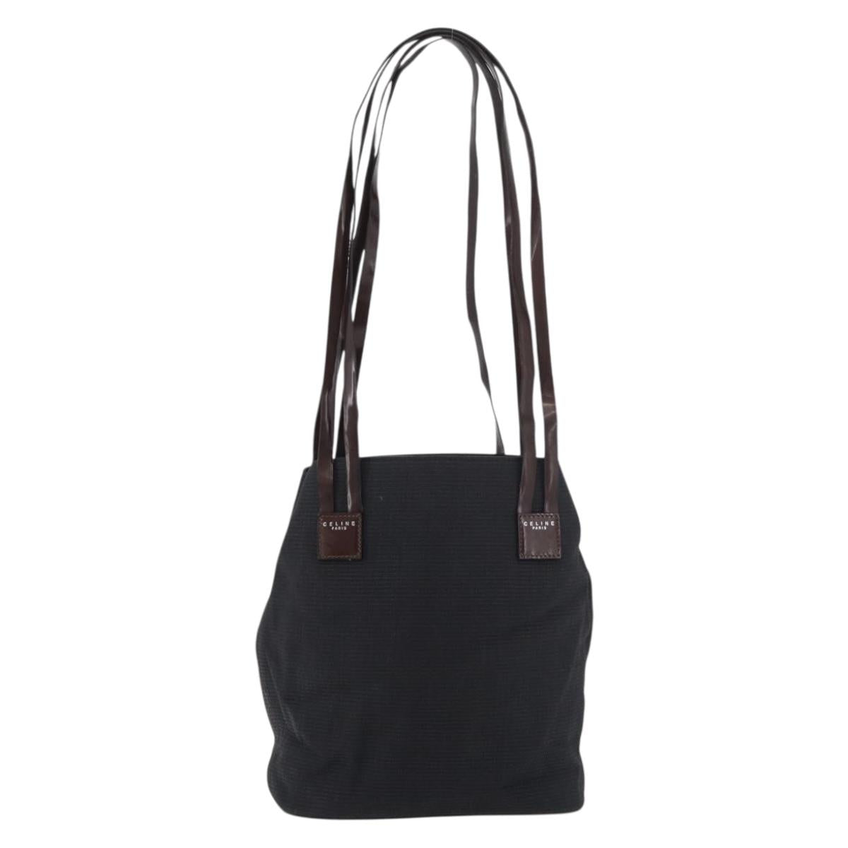 CELINE Tote Bag Canvas Black