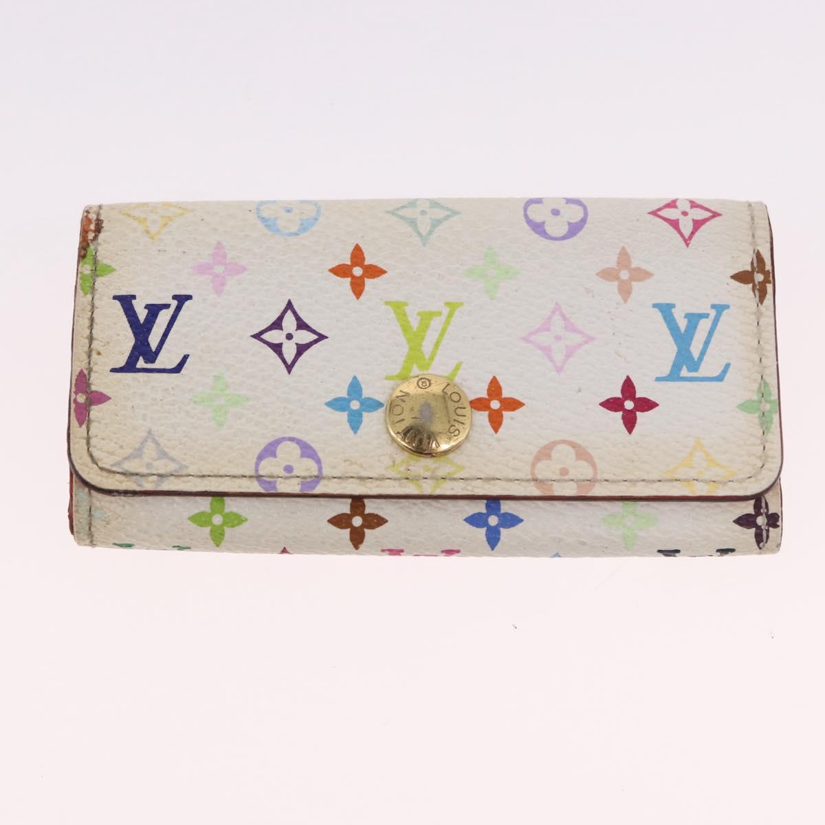 Louis Vuitton Multicolor Multicles 4 Key Case 2 Set White LV