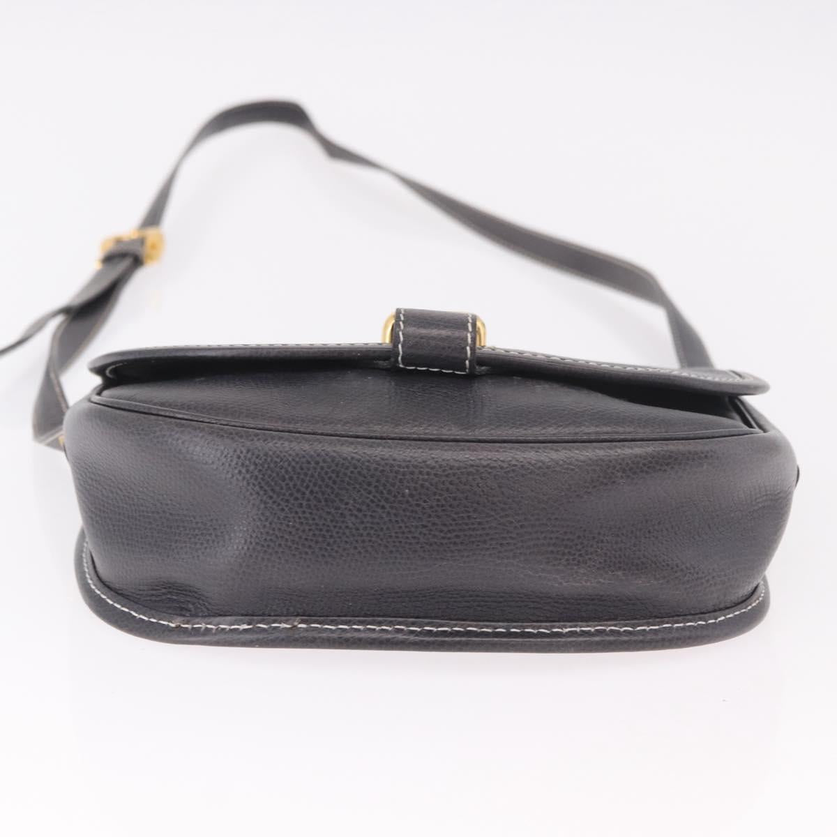 LOEWE Anagram Shoulder Bag Navy Gold