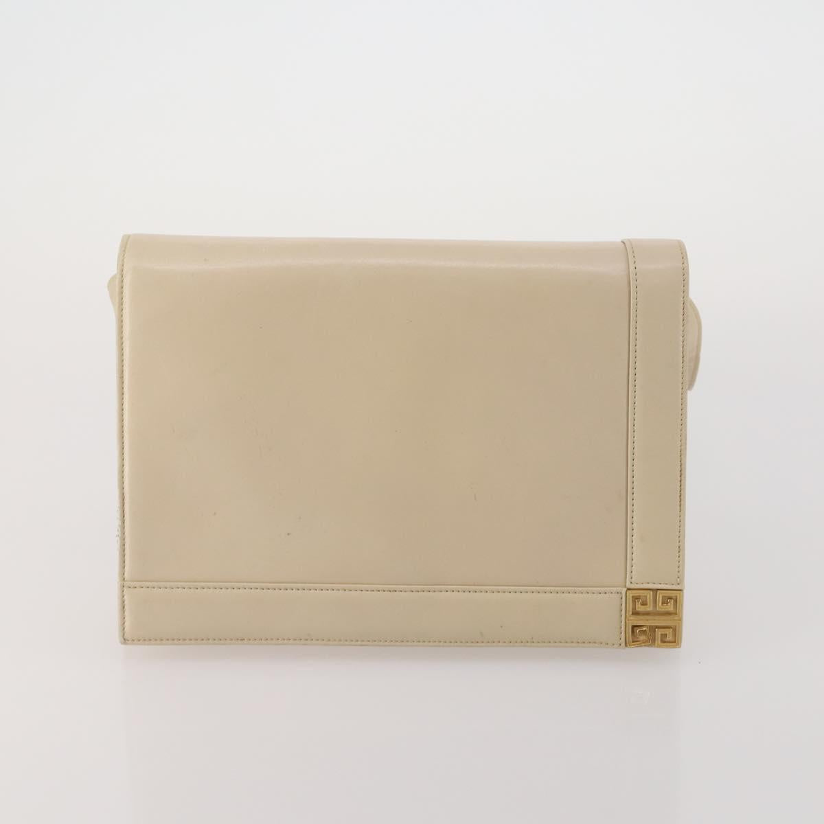 GIVENCHY Shoulder Bag Leather 3 Set Beige Black Red