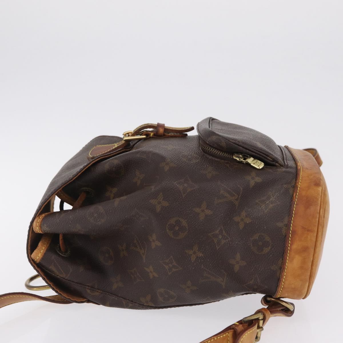 Louis Vuitton Monogram Montsouris MM Backpack M51136 LV
