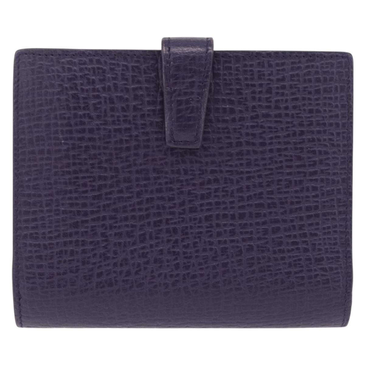 LOEWE Bifold Wallet Leather Purple