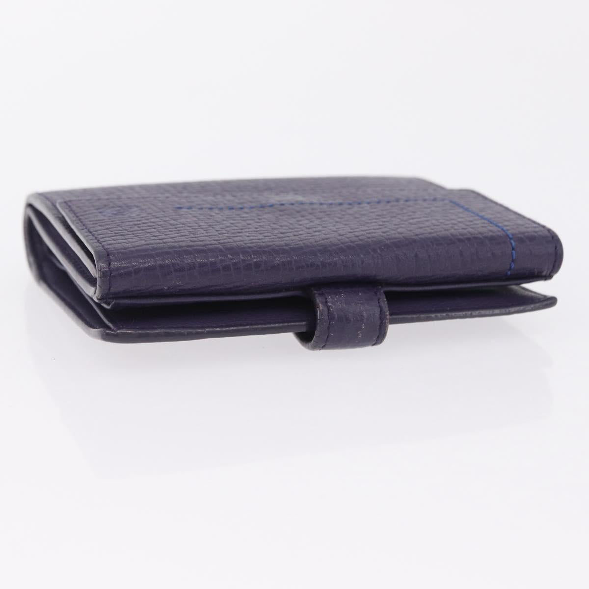 LOEWE Bifold Wallet Leather Purple