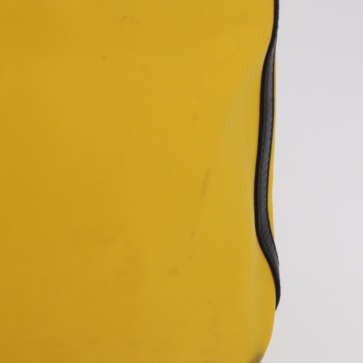 GIVENCHY Shoulder Bag Nylon Yellow Silver