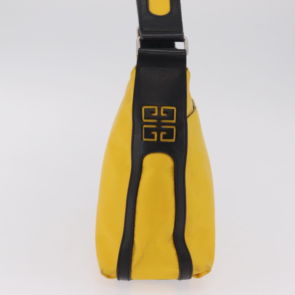 GIVENCHY Shoulder Bag Nylon Yellow Silver