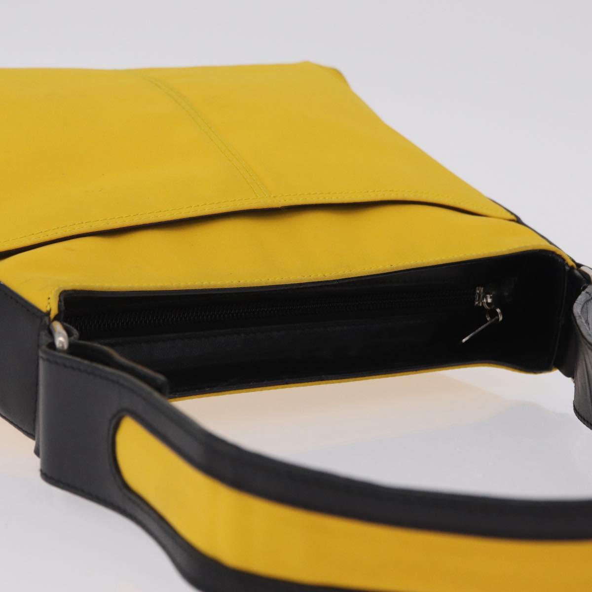 GIVENCHY Shoulder Bag Nylon Yellow Silver