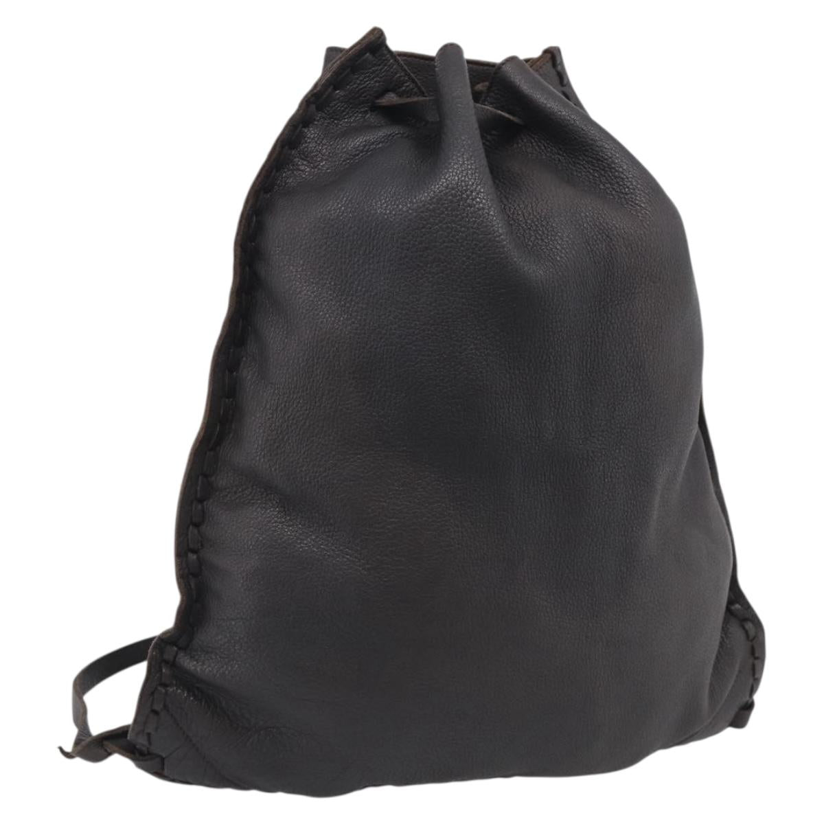 Miu Miu Shoulder Bag Leather Dark Brown