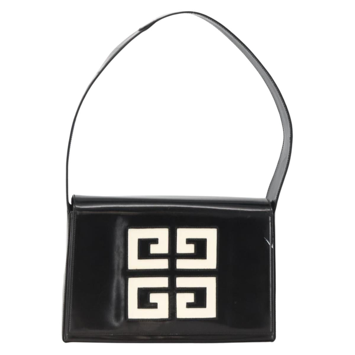GIVENCHY Shoulder Bag Patent leather Black Gold