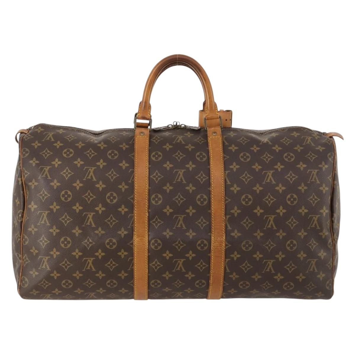 Louis Vuitton Monogram Keepall 55 Boston Bag M41424 LV