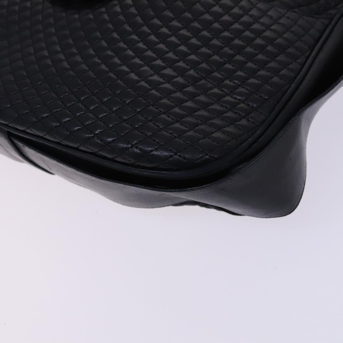BALLY Shoulder Bag Leather Black Gold