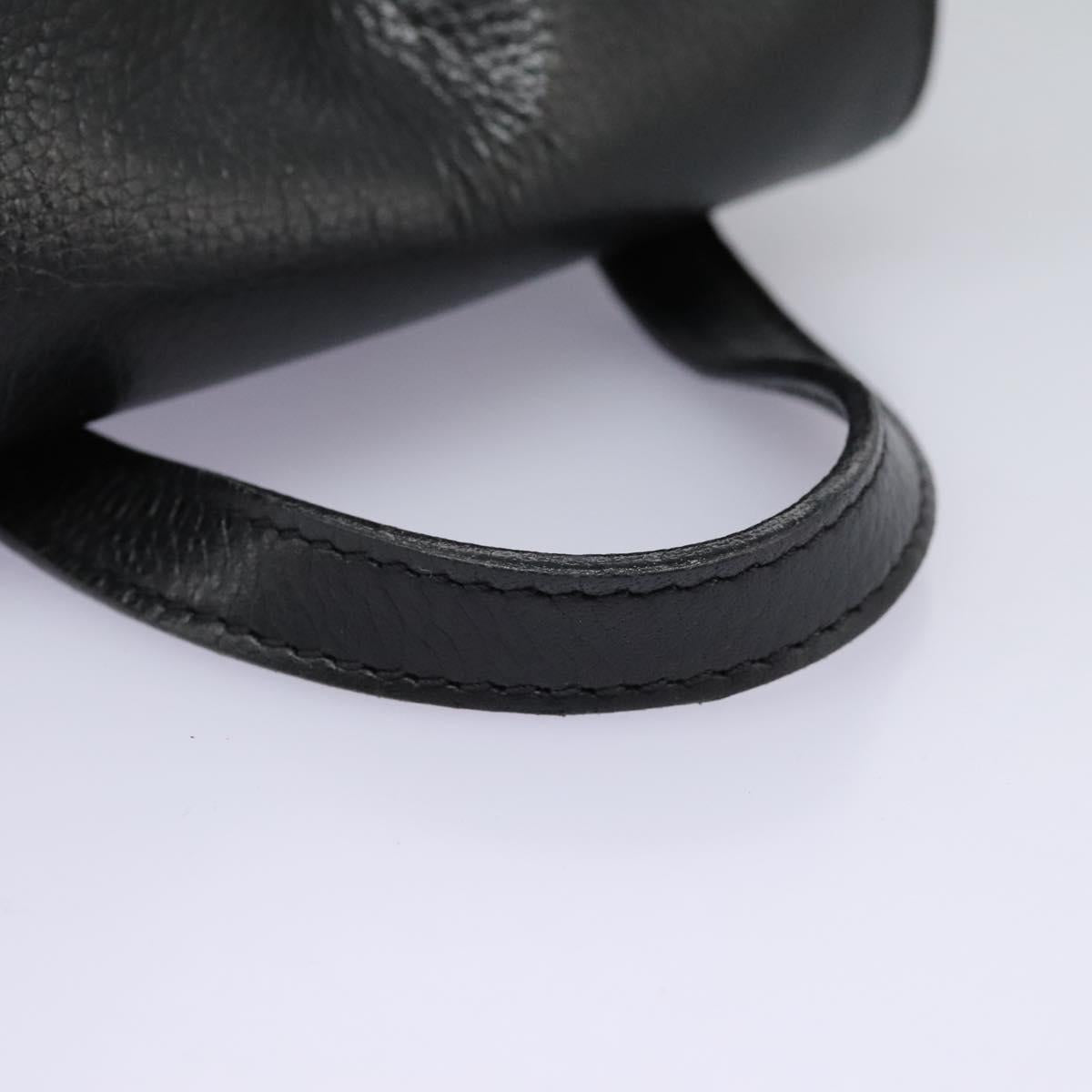 CELINE Backpack Leather Black Gold