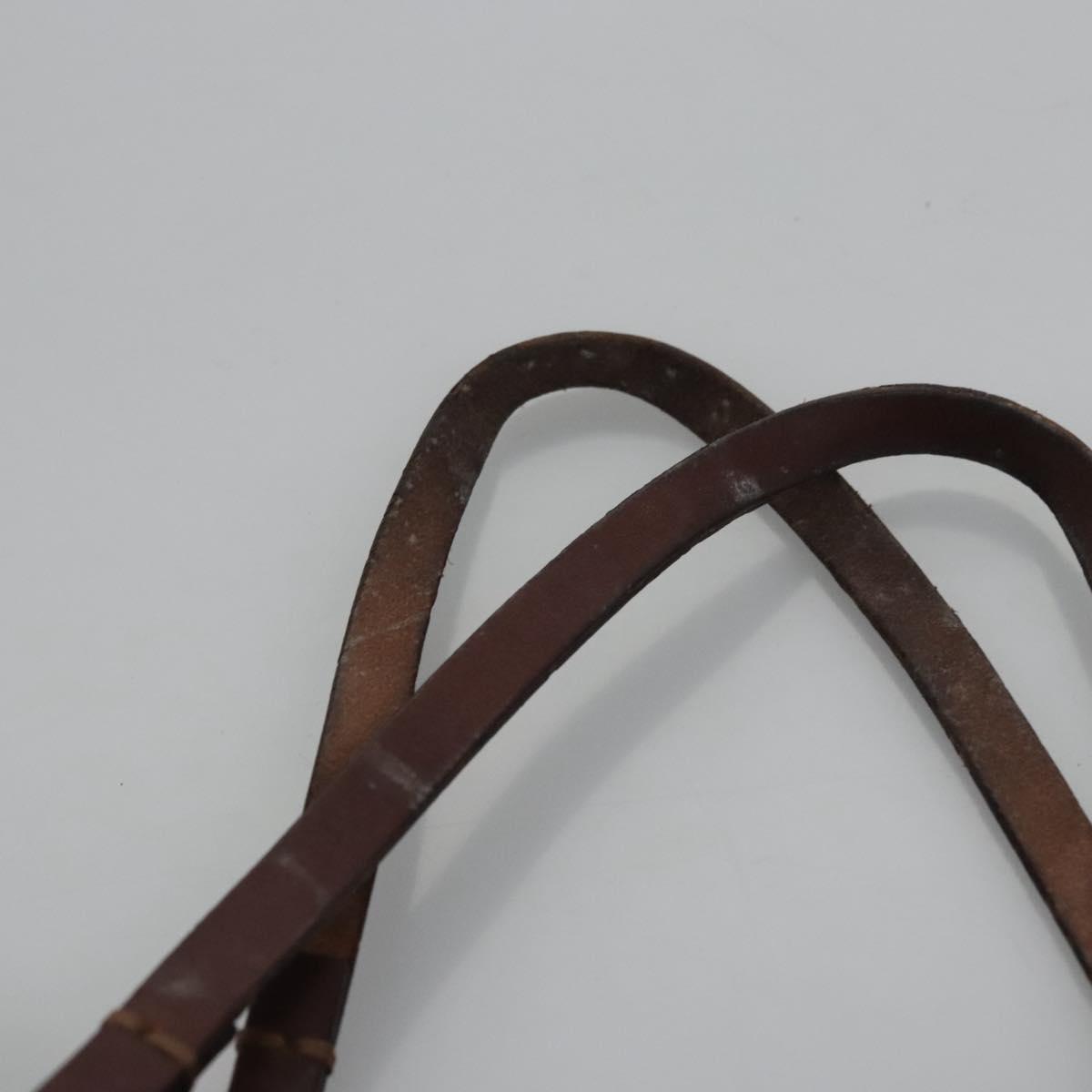 FENDI Zucca Canvas Hand Bag Brown Black Silver