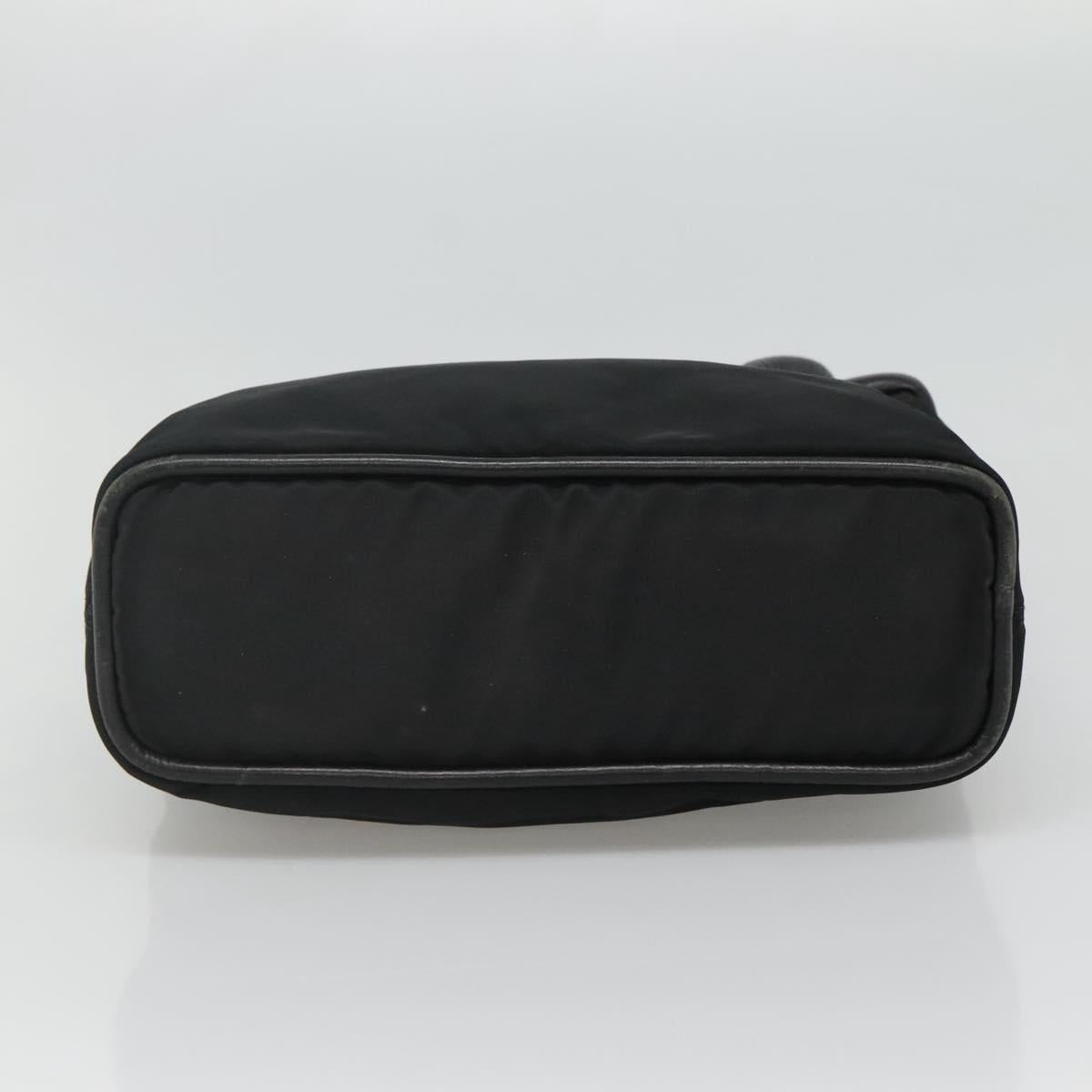 CELINE Shoulder Bag Nylon Black Gold