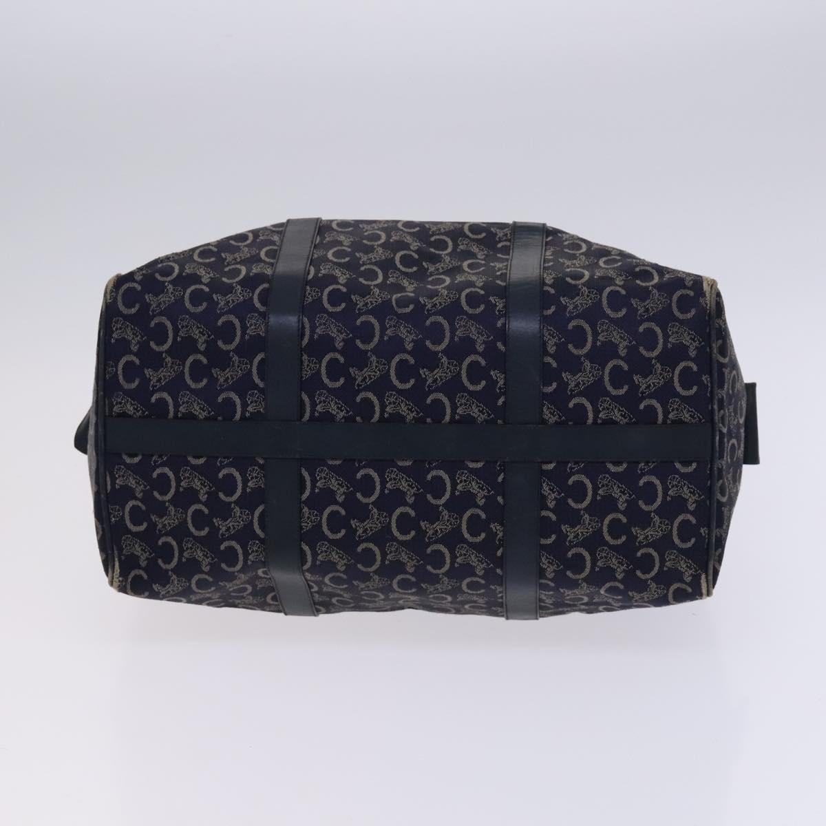 CELINE C Sulky Boston Shoulder Bag Canvas 2Set Brown Navy