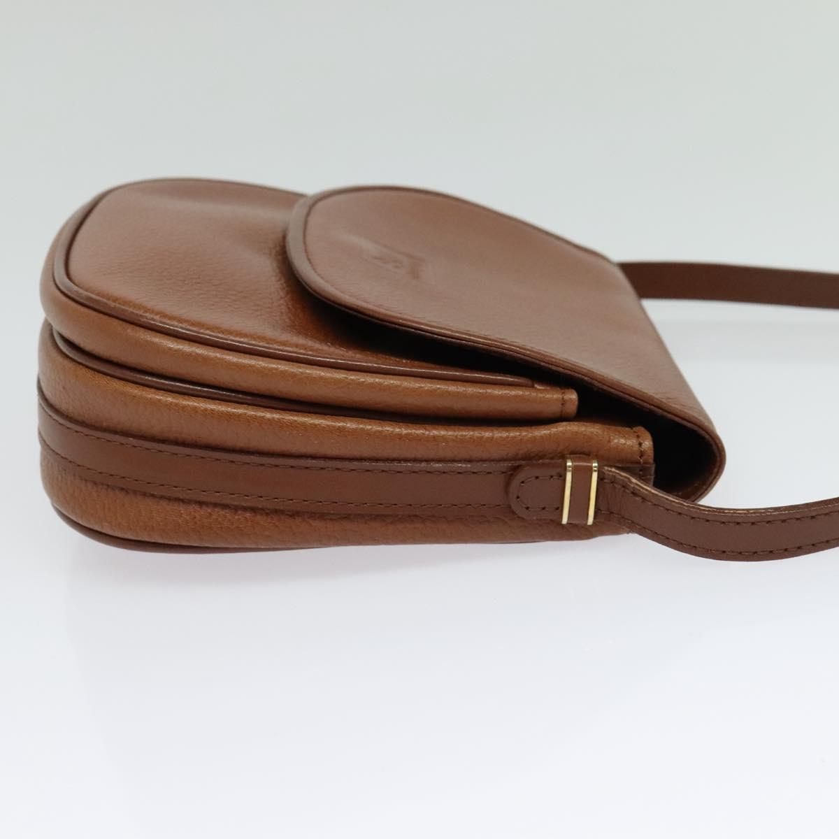 Burberrys Shoulder Bag Leather Brown Gold