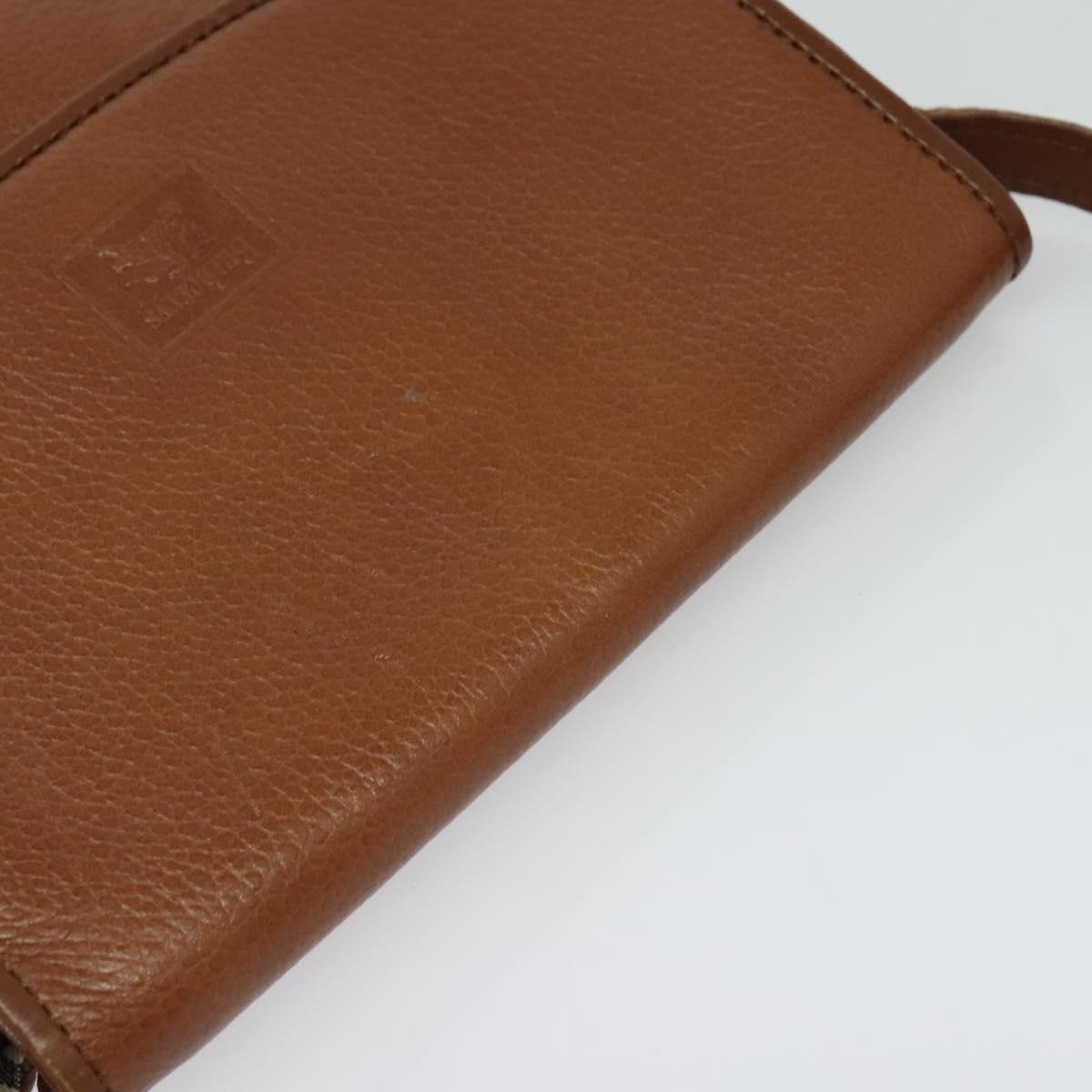 Burberrys Shoulder Bag Leather Brown Gold