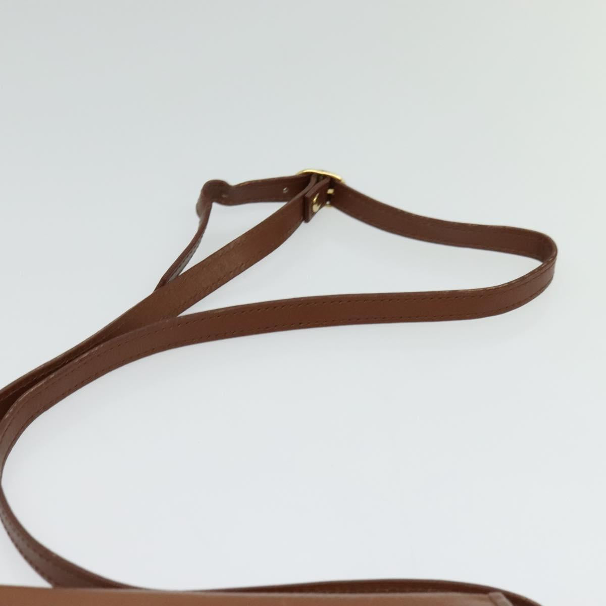 Burberrys Shoulder Bag Leather Brown Gold
