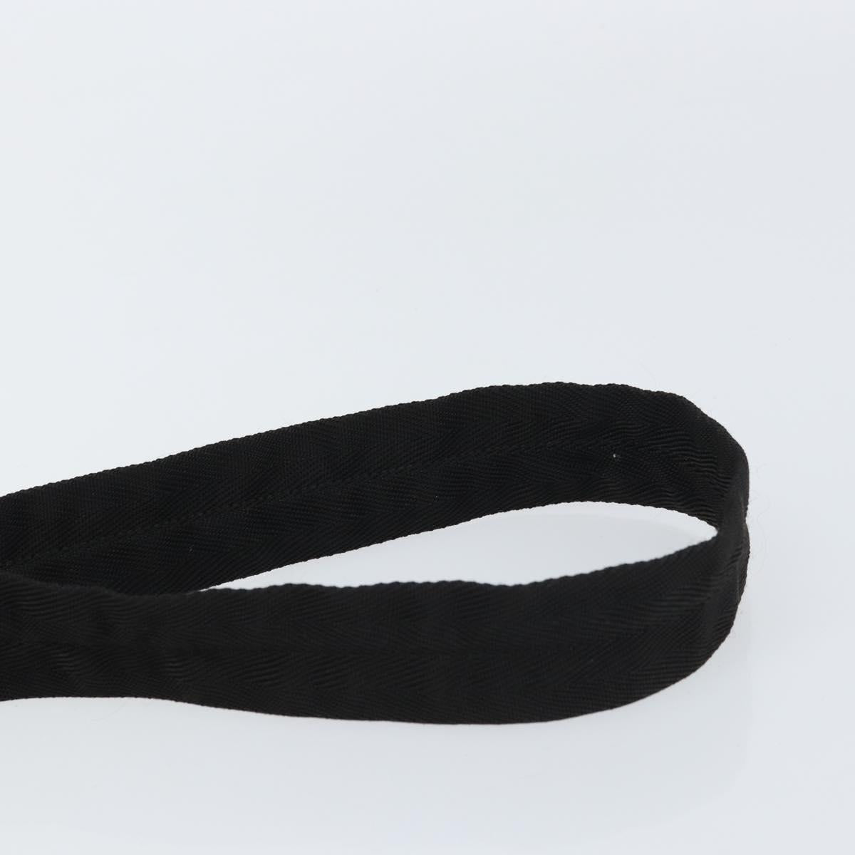 PRADA Shoulder Bag Nylon Silver Black