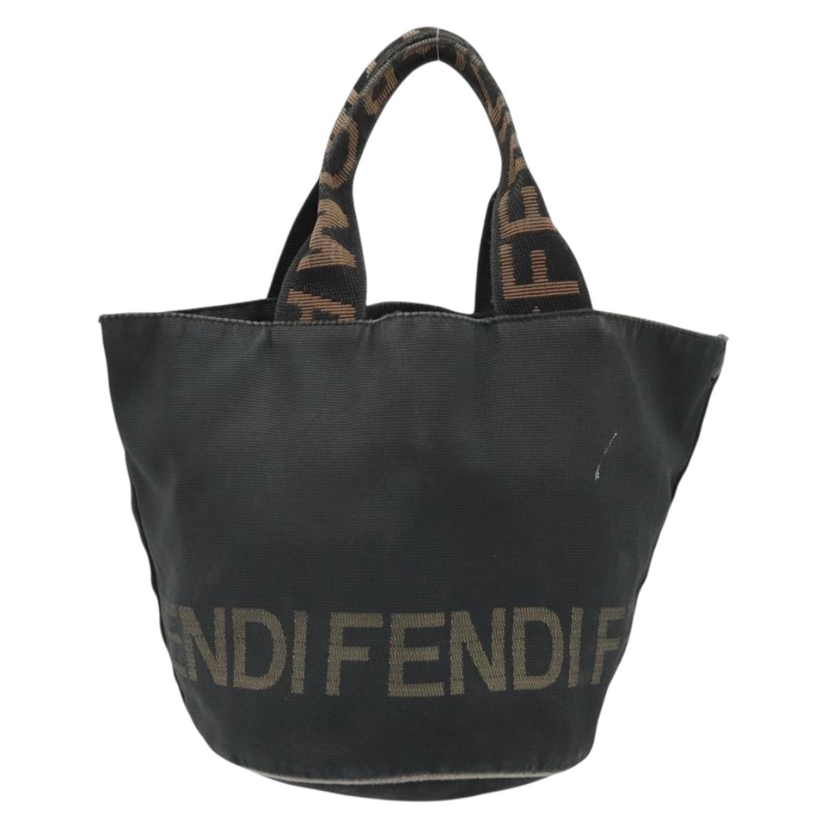 FENDI Hand Bag Nylon Black