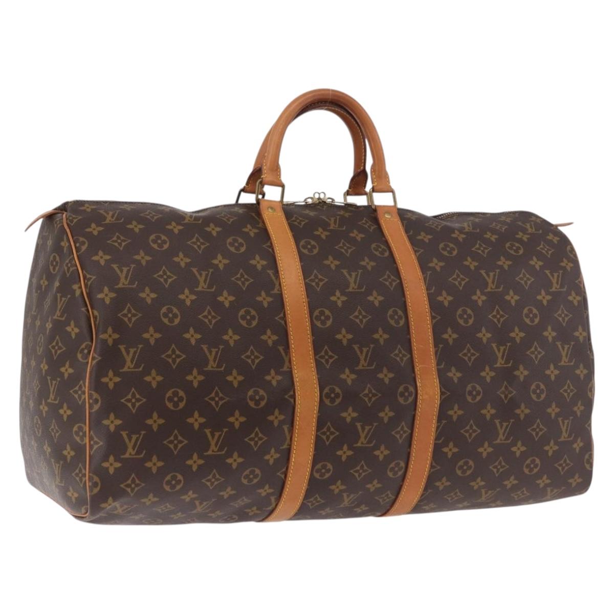 Louis Vuitton Monogram Keepall 55 Boston Bag M41424 LV