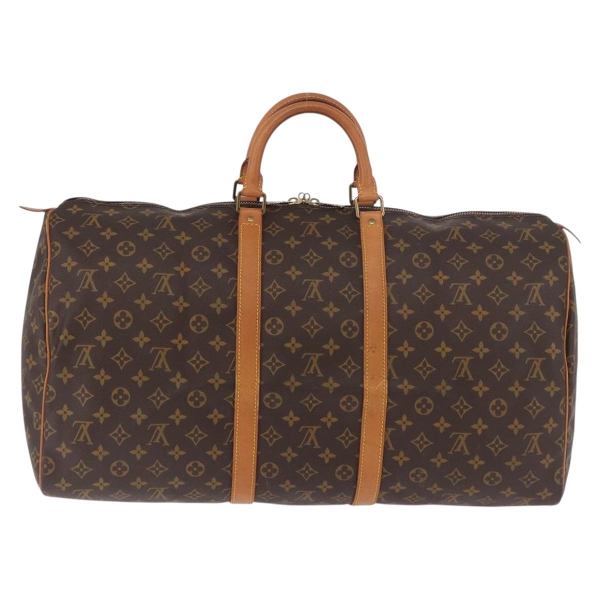 Louis Vuitton Monogram Keepall 55 Boston Bag M41424 LV
