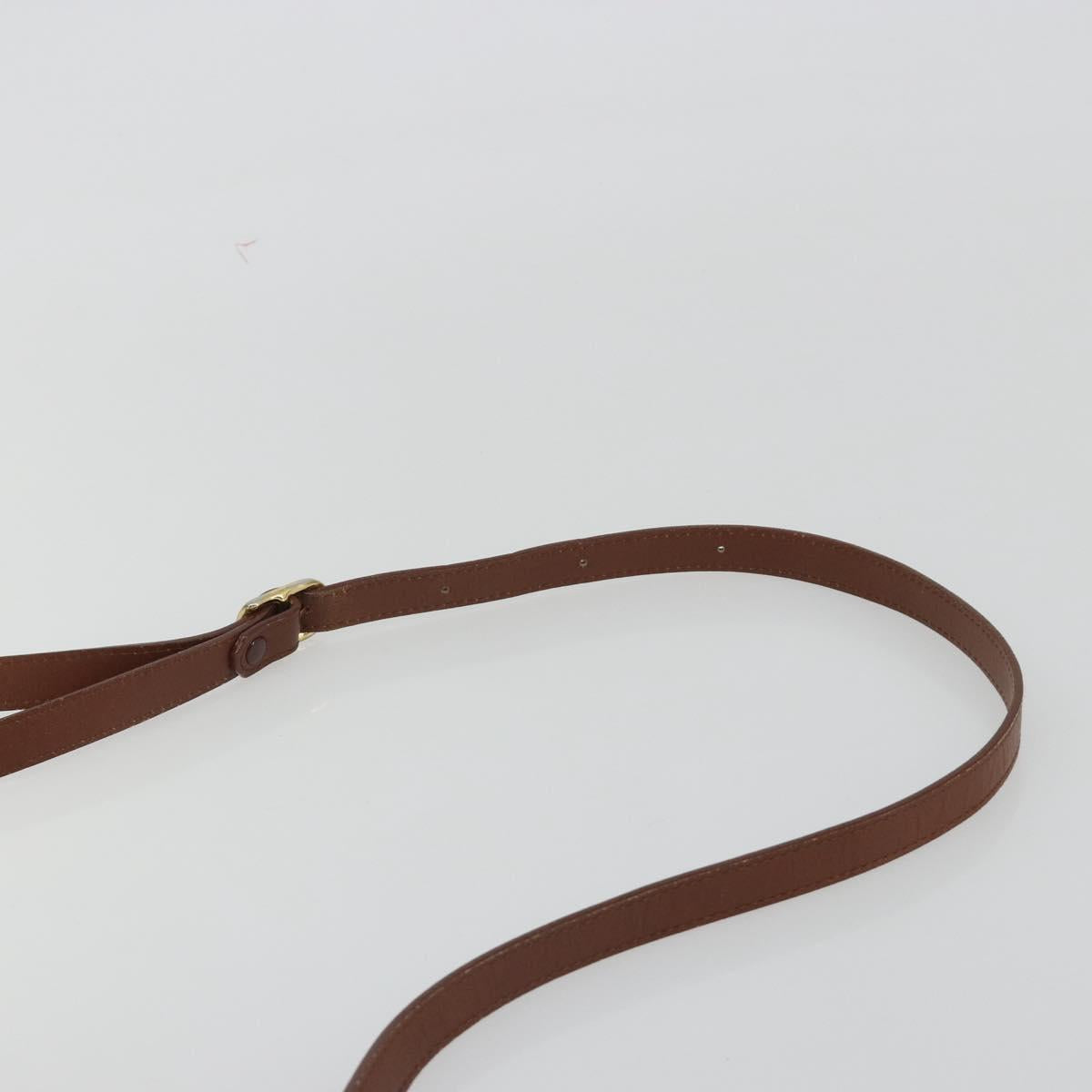 Burberrys Shoulder Bag Leather Brown Gold