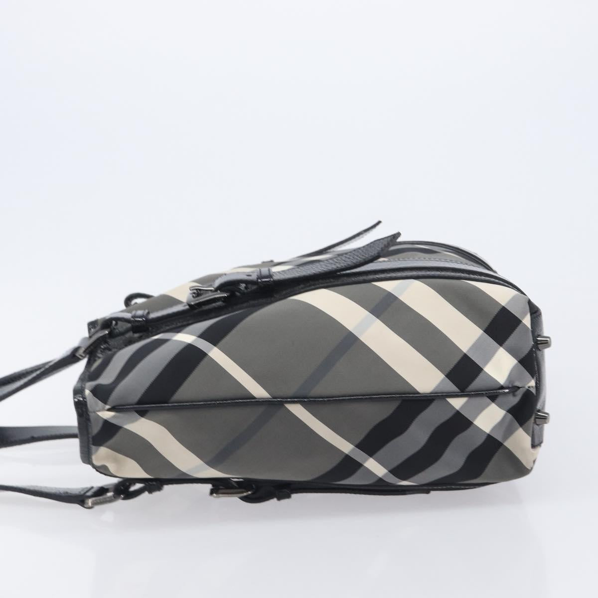 BURBERRY Nova Check Shoulder Bag Nylon Black