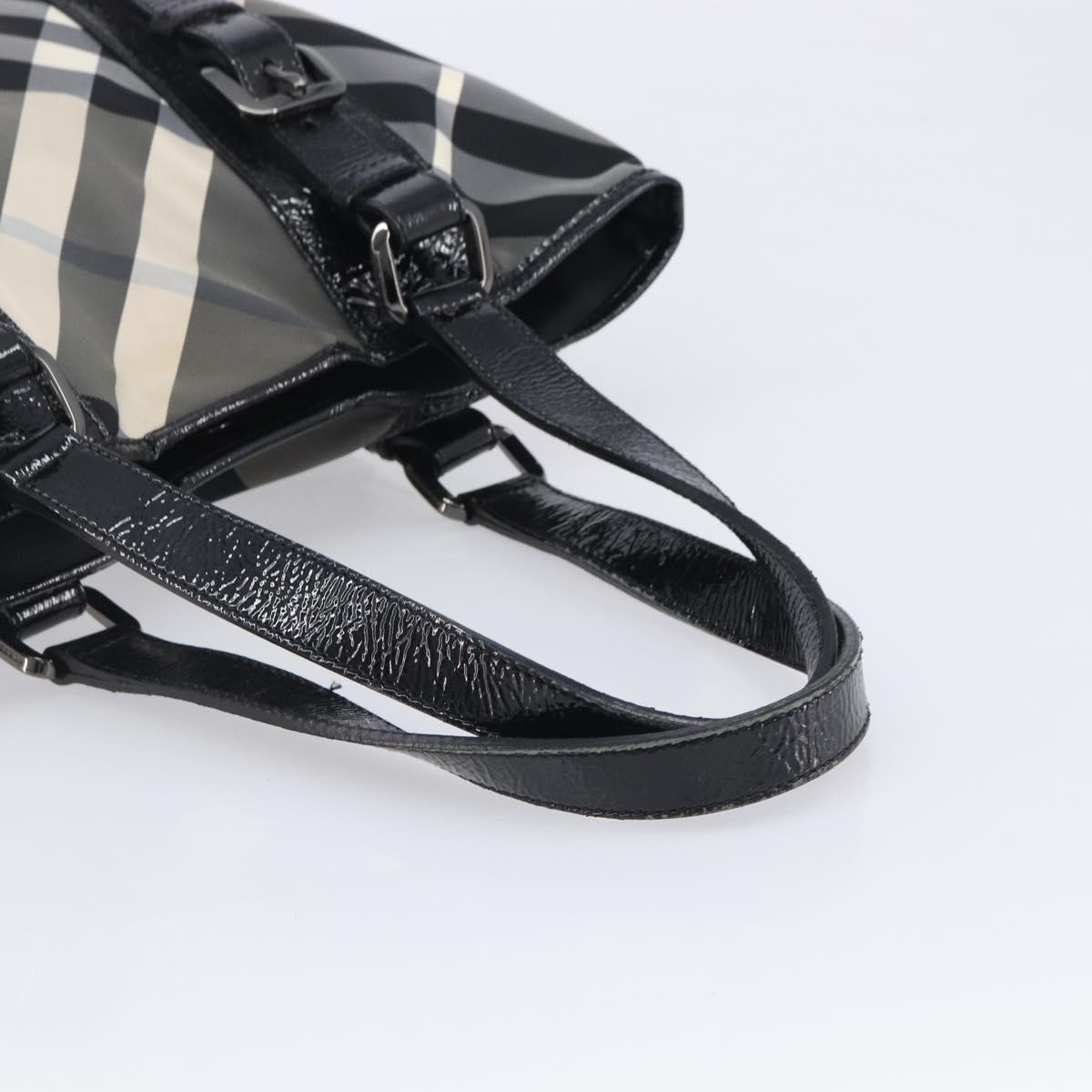 BURBERRY Nova Check Shoulder Bag Nylon Black