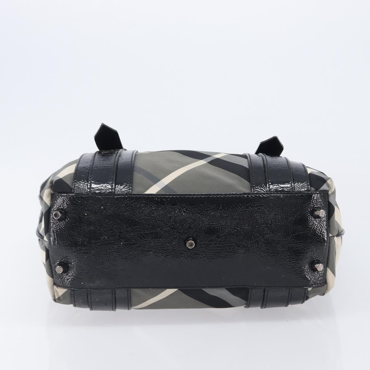 BURBERRY Nova Check Shoulder Bag Nylon Black