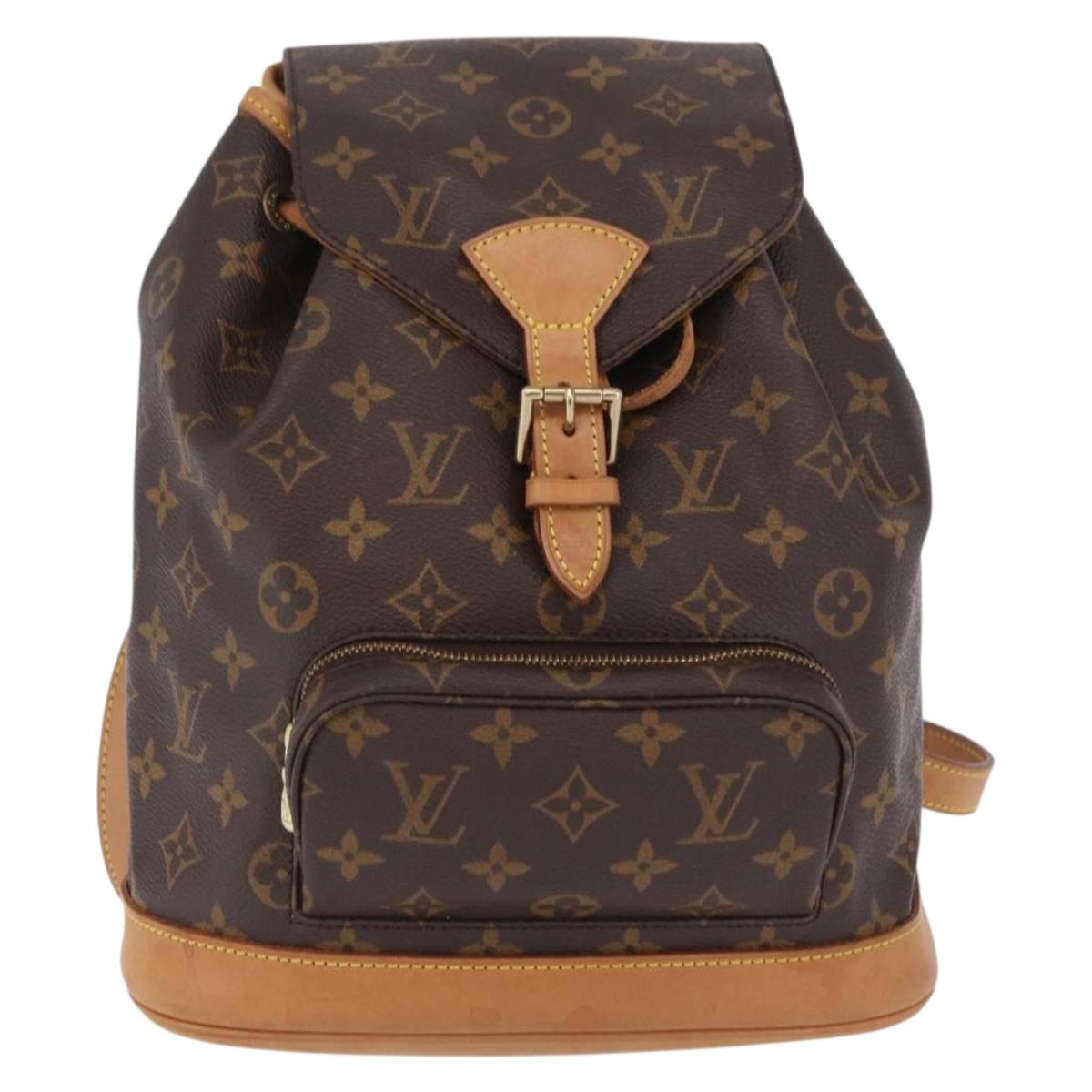 Louis Vuitton Monogram Montsouris MM Backpack M51136 LV