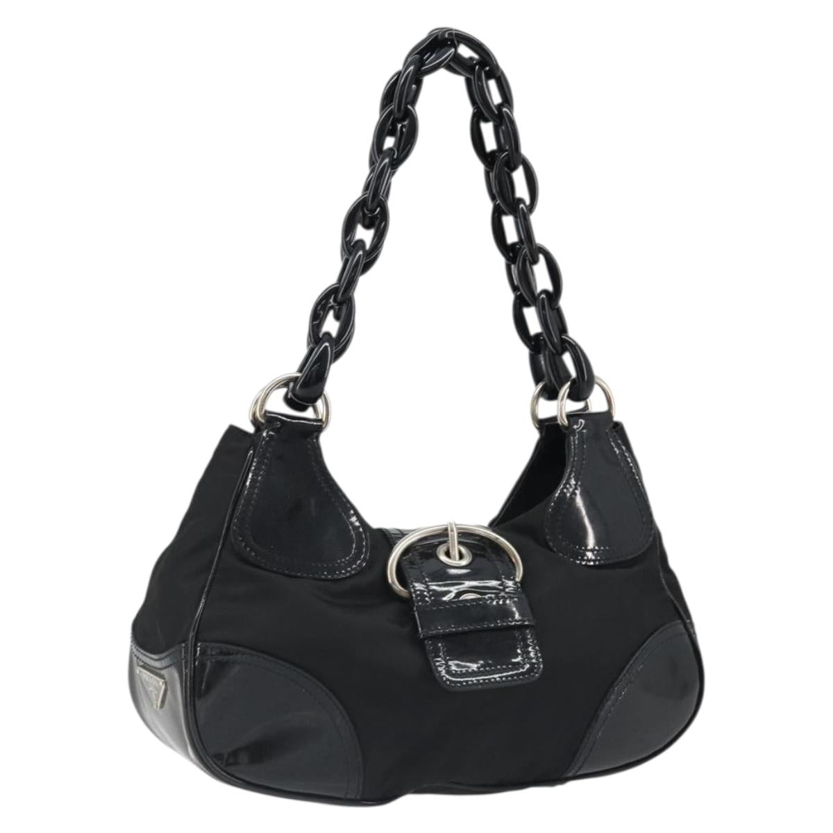 PRADA Shoulder Bag Nylon Black