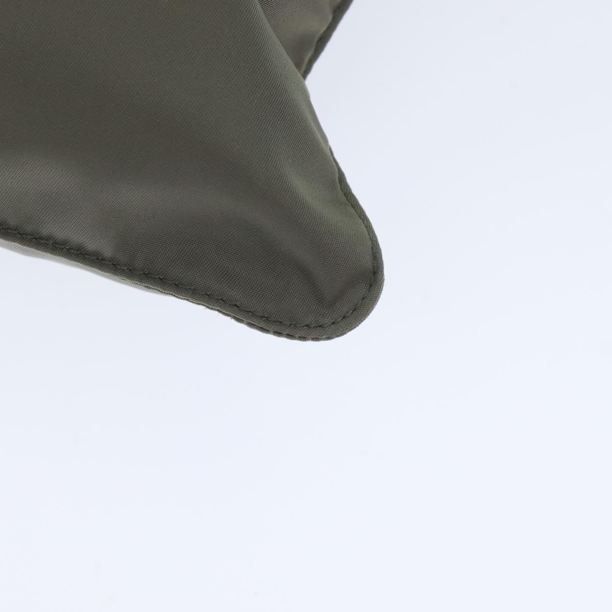 PRADA Shoulder Bag Nylon Gray Silver