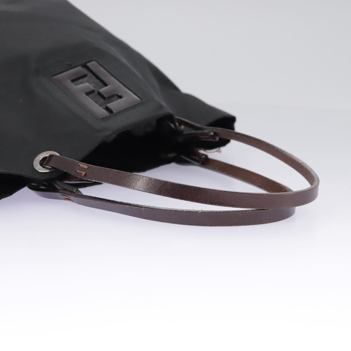 FENDI Hand Bag Nylon Black