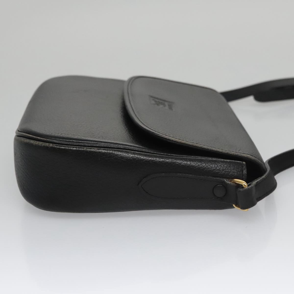 Burberrys Shoulder Bag Leather Black