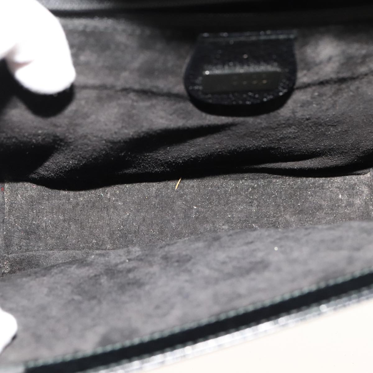 GUCCI Shoulder Bag Leather Black