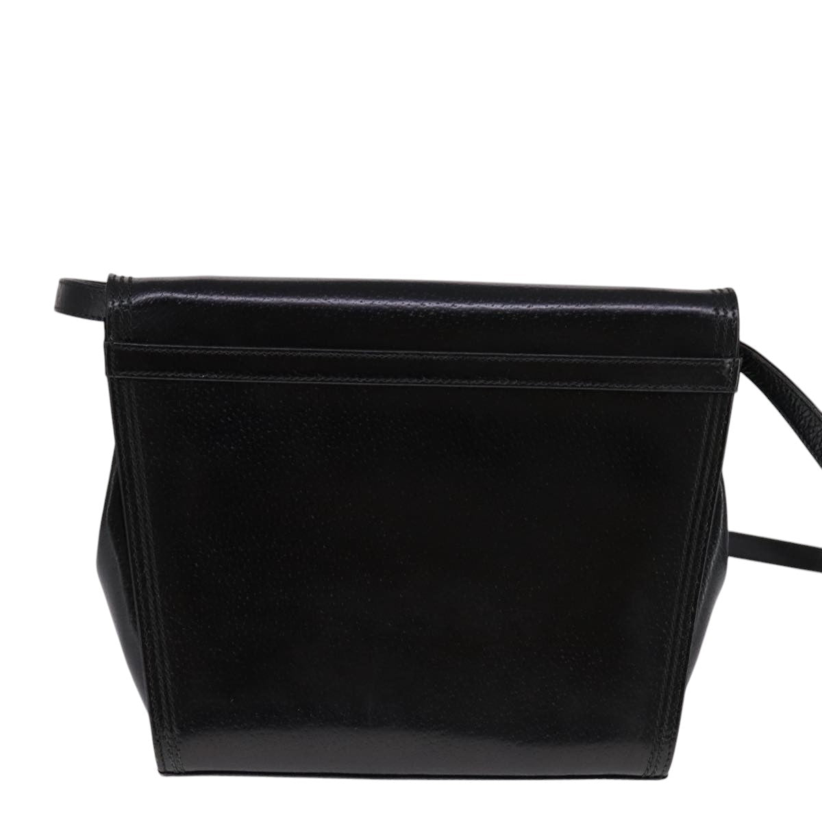 GUCCI Shoulder Bag Leather Black