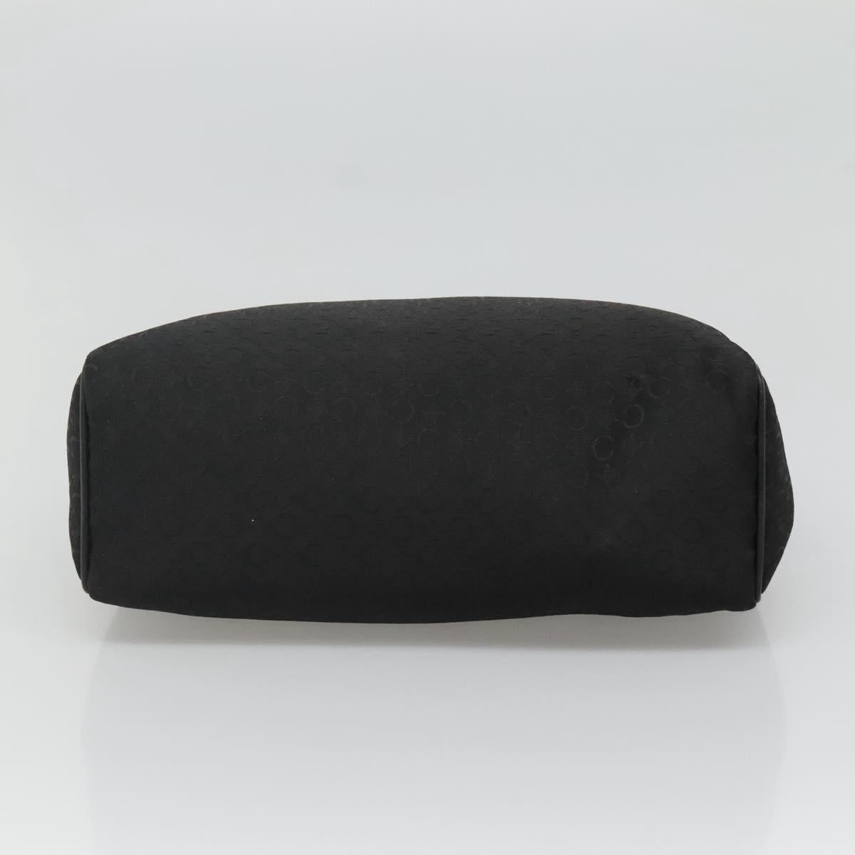 CELINE C Macadam Canvas Hand Bag Black