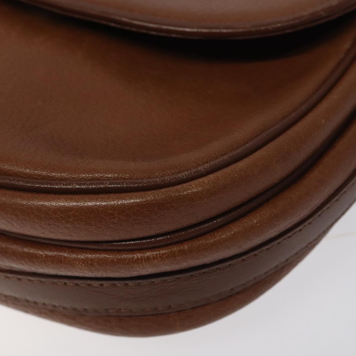 Burberrys Shoulder Bag Leather Brown
