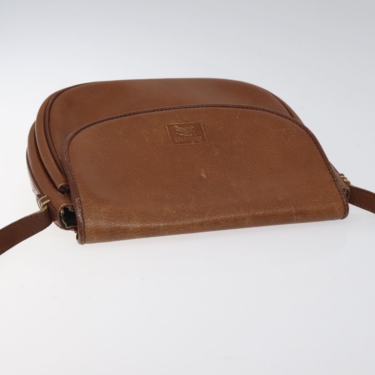 Burberrys Shoulder Bag Leather Brown
