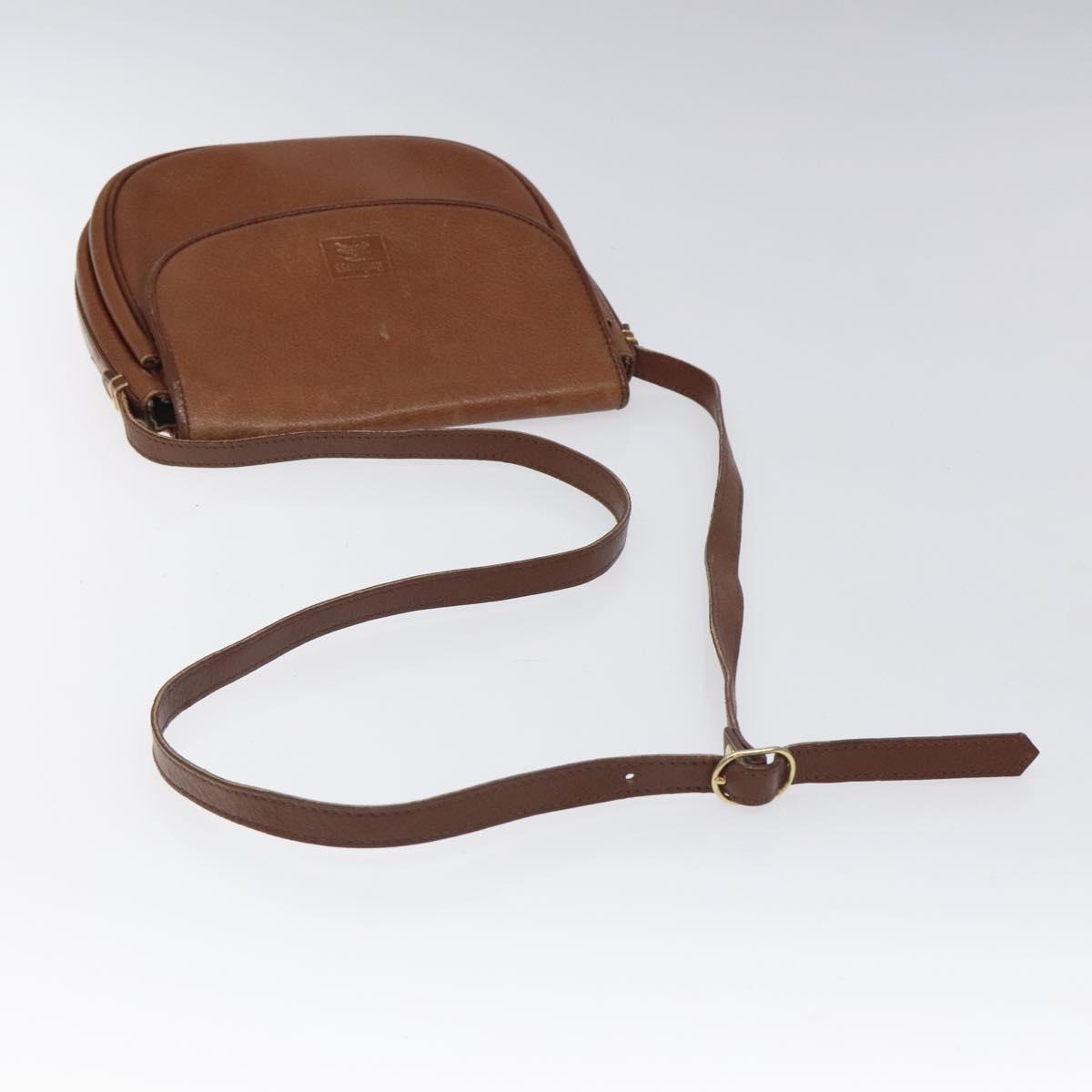 Burberrys Shoulder Bag Leather Brown