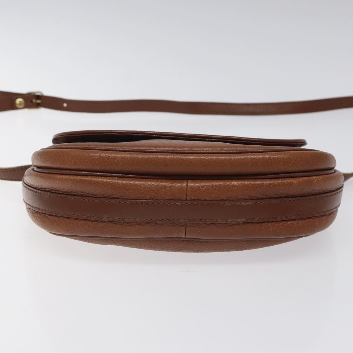 Burberrys Shoulder Bag Leather Brown