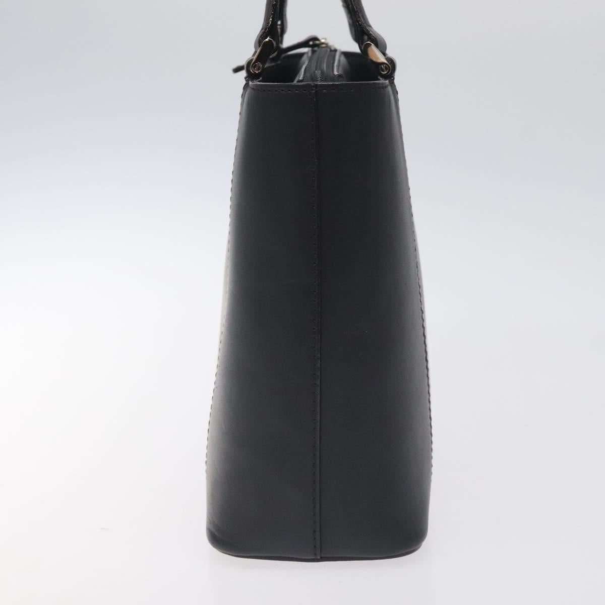 BURBERRY Hand Bag Leather Black Silver