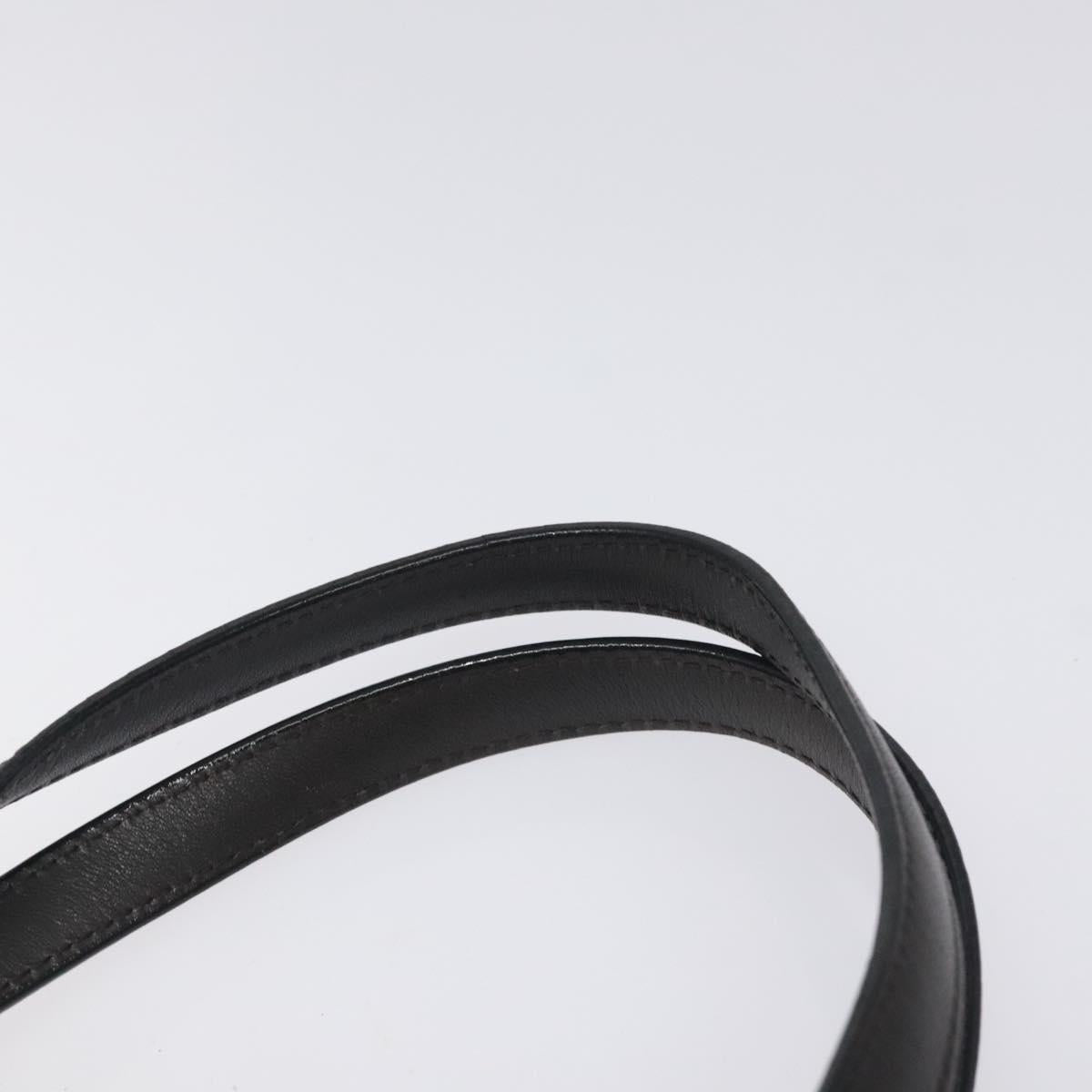 BURBERRY Hand Bag Leather Black Silver