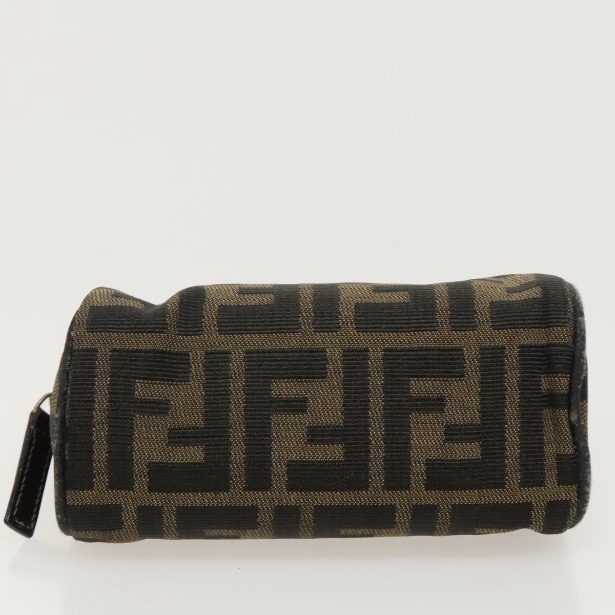FENDI Zucca Canvas Pouch Brown Black