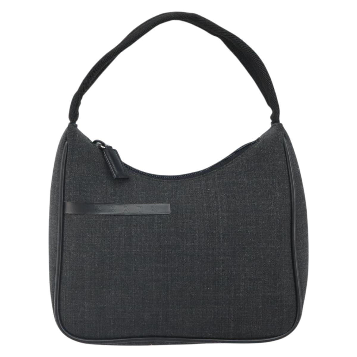 PRADA Sports Accessory Pouch Canvas Gray