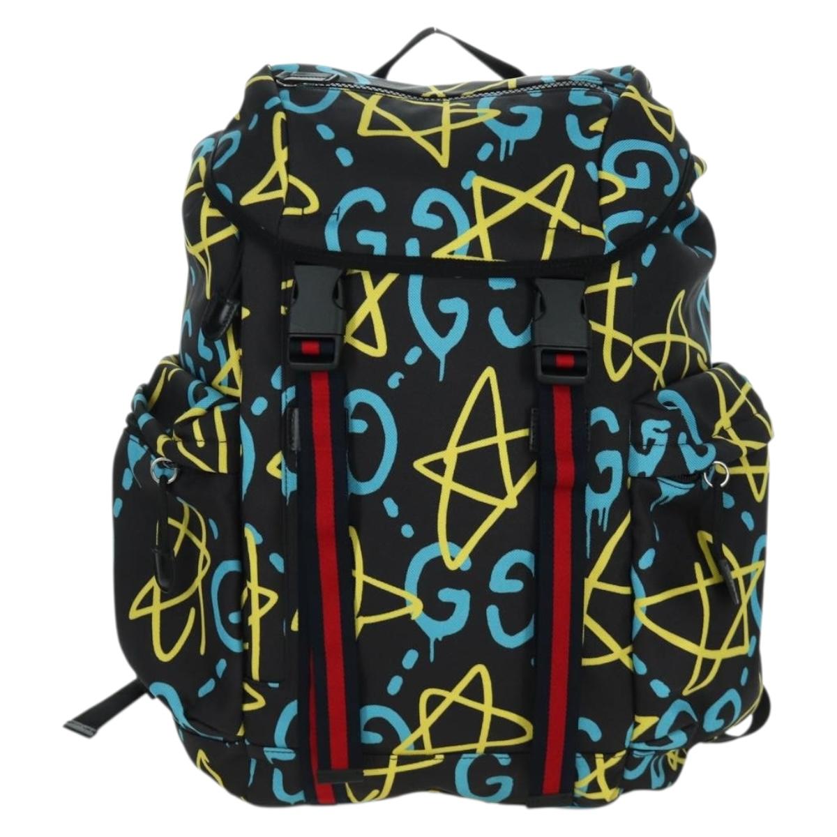 GUCCI Gucci Ghost Sherry Line Backpack Canvas Multicolor 429037