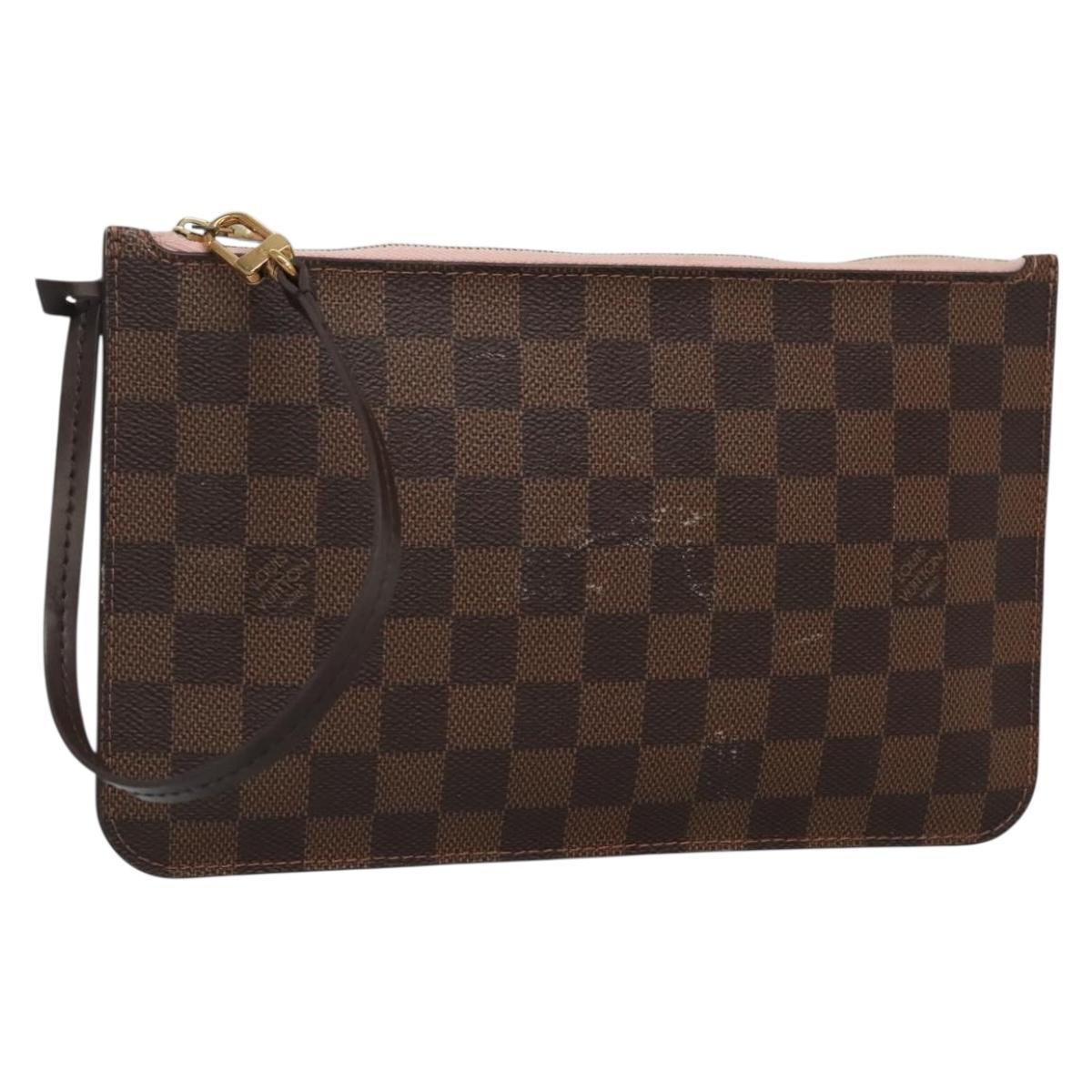 Louis Vuitton Damier Ebene Neverfull MM Pouch LV