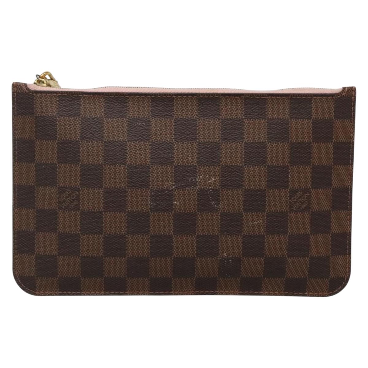 Louis Vuitton Damier Ebene Neverfull MM Pouch LV