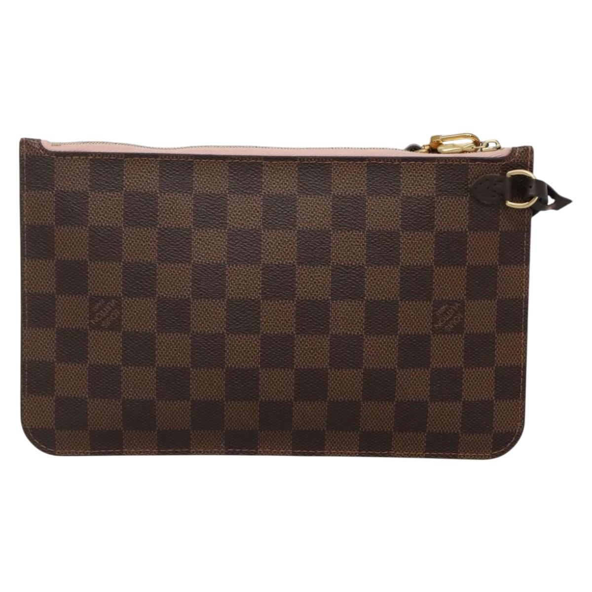 Louis Vuitton Damier Ebene Neverfull MM Pouch LV