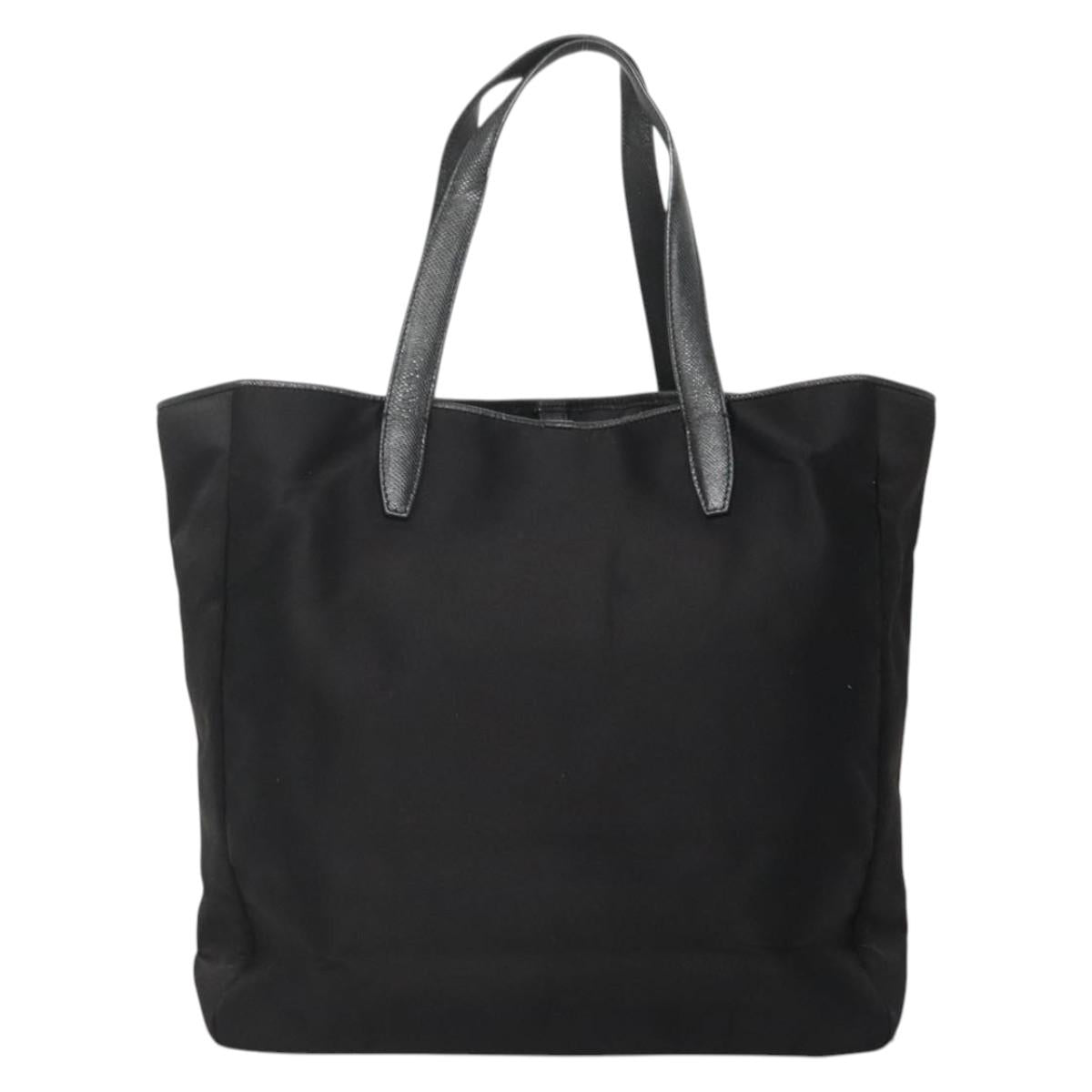 LOEWE Tote Bag Satin Black Gold